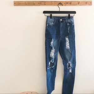 BOB Jeans High Rise Distressed Skinny